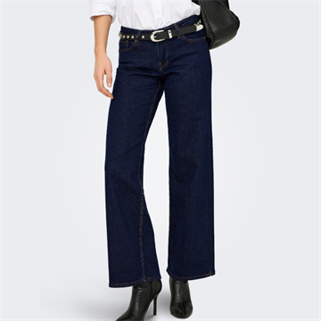 ONLY JUDY-O LW DARK BLUE DENIM WIDE DNM RINSE TAI966 - 15366764